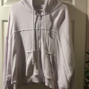 Light Purple Zip-Up Hoodie